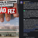 Prefeitura de Guanambi rebate ACM Neto sobre construção de hospital na cidade